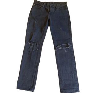 Vintage Levi’s low waisted  denim ripped jeans